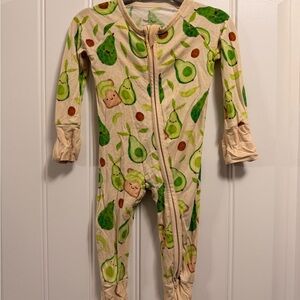 Little Sleepies Avocado Delight Kids Footie